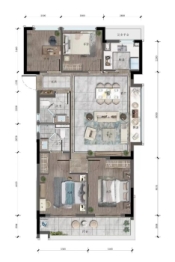 锦上悦华里4室2厅1厨2卫建面115.00㎡