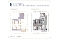 B户型约115.90 4房2卫