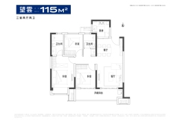 旭辉·一江雲著3室2厅1厨2卫建面115.00㎡