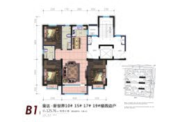 宝达新世界3室2厅1厨2卫建面125.76㎡