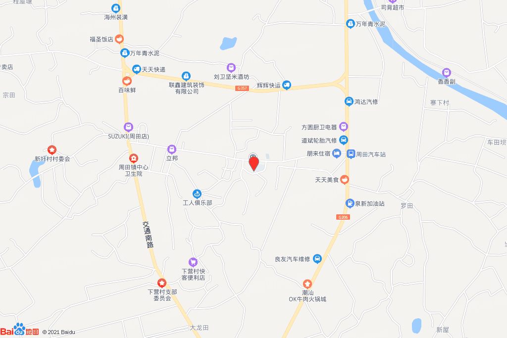 会昌县周田镇B2-01地块交通图