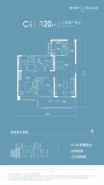 碧桂园·高新云墅3室2厅1厨2卫建面120.00㎡