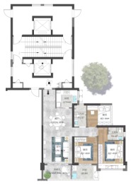 瑞禧园3室2厅1厨2卫建面100.00㎡