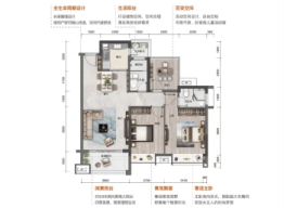 联泰·香域雅园3室2厅1厨2卫建面95.00㎡