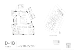 华发外滩荟3室2厅1厨4卫建面218.00㎡