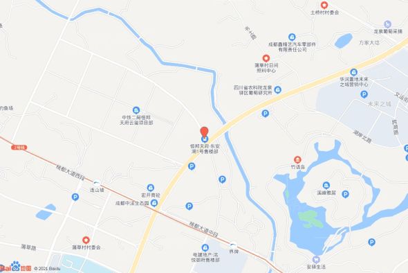 东安湖1号交通图