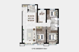 均和·金宸府3室2厅1厨2卫建面138.00㎡