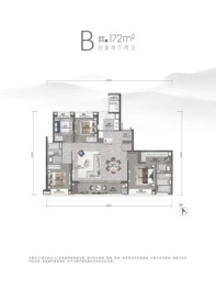 绿城·湖畔雲庐4室2厅1厨2卫建面172.00㎡