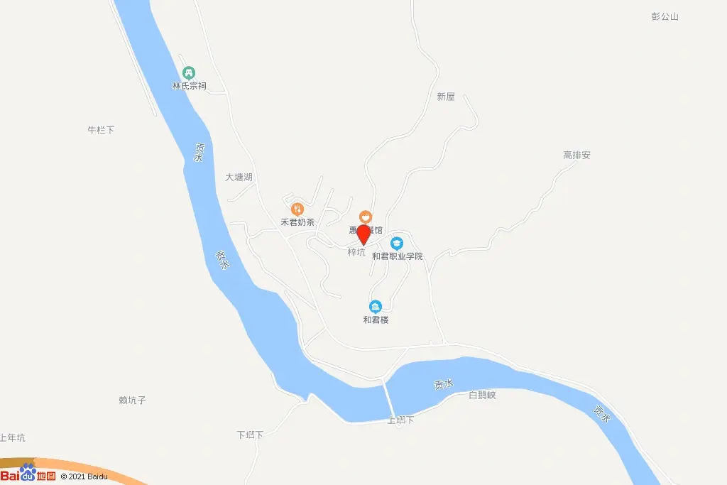 会昌县白鹅乡梓坑村B-3-1地块交通图