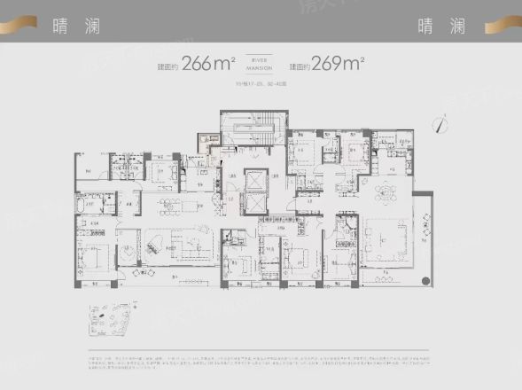 旭辉·铂悦湘江户型图