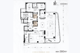 越秀国际金融中心4室4厅1厨3卫建面380.00㎡