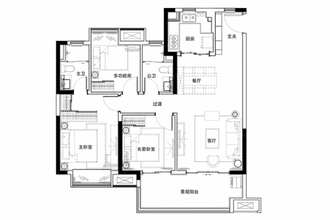 韶关保利宸悦户型图图片