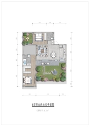 文投蓝城·仙山里2室2厅1厨2卫建面86.28㎡