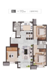 蓟州中德绿色公元3室2厅1厨2卫建面113.00㎡