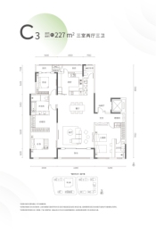 光谷创新天地3室2厅1厨3卫建面227.00㎡