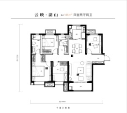 万科·雁鸣湖4室2厅1厨2卫建面135.00㎡