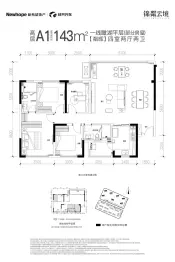 新希望锦粼云境4室2厅2卫建面143.00㎡