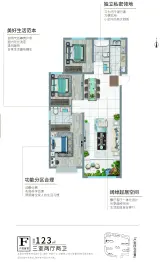 中北·新都心3室2厅1厨2卫建面123.00㎡