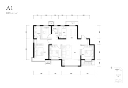 东亚·臻园4室2厅1厨2卫建面146.11㎡