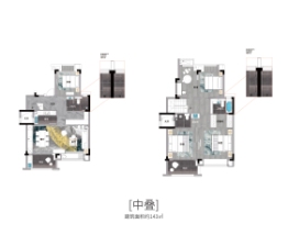 光谷南山府3室2厅1厨2卫建面143.00㎡