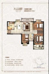 住宅水晶湖畔3室2厅1厨1卫建面85.00㎡