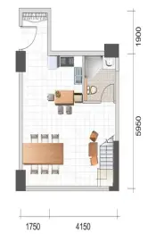 鹏顺·城市之光1室1厅1厨1卫建面57.00㎡