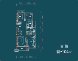 建投·雲熙府3室2厅1厨2卫建面104.00㎡