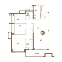 肇庆保利花园3室2厅1厨2卫建面99.00㎡