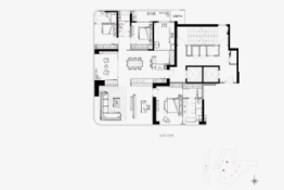 绿城凤起麓鸣3室2厅1厨3卫建面255.00㎡