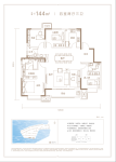 听澜花苑144㎡户型