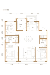 吴中府4室2厅1厨2卫建面143.00㎡