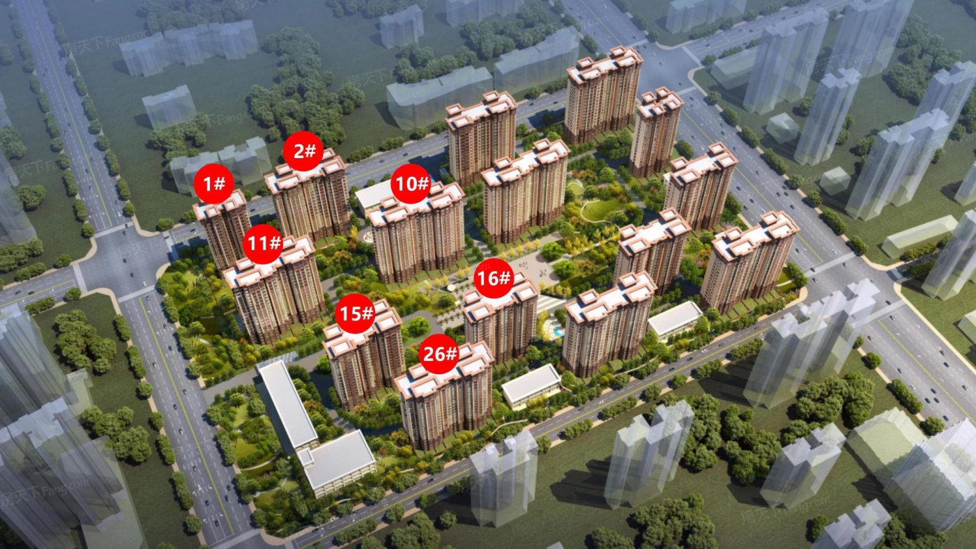 隆江绿苑楼栋平面图