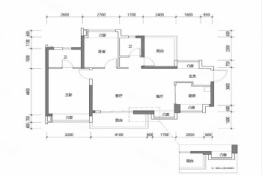 九颂中奥沃华|鸿禧2室2厅1厨2卫建面96.00㎡