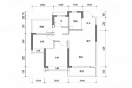 九颂中奥沃华|鸿禧2室2厅1卫建面79.00㎡