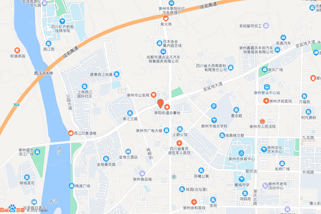 崇州市崇阳街道毛桥社区三组、白石村十六组交通图