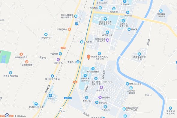 新津区花源街道杨柳村十八组、柳河社区三组交通图