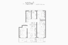 中德绿色恬园3室2厅1厨2卫建面107.00㎡