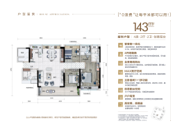 碧桂园世纪中心4室2厅1厨2卫建面143.0㎡