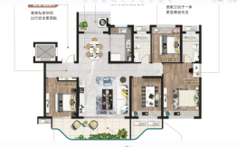 星辰·奥园4室2厅1厨2卫建面145.00㎡