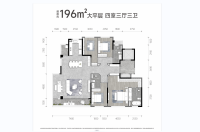 大平层196㎡户型