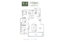 拓基鼎元府3室2厅1厨2卫建面112.00㎡