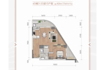 湛江招商国际邮轮城45幢3-23层13户型