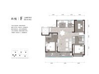 F户型145㎡三室两厅两卫-玖悦