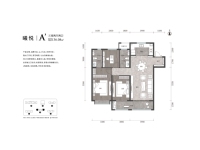 A’户型136㎡三室两厅两卫-曦悦