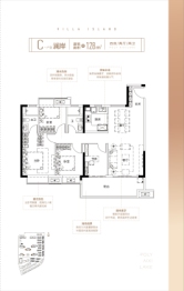 保利·艾溪湖4室2厅1厨2卫建面127.00㎡