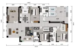 如意府4室2厅1厨3卫建面316.00㎡