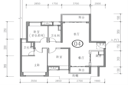 保利东湾商铺3室2厅1厨2卫建面110.63㎡