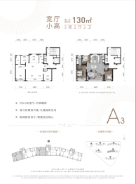 华润置地潤尚3室2厅1厨2卫建面130.00㎡