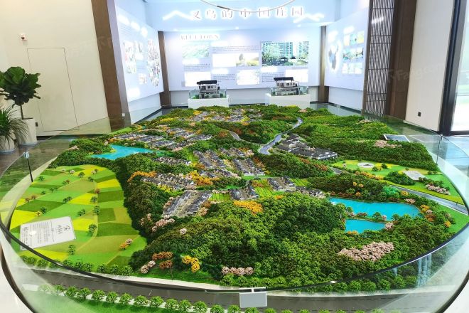 蓝城义乌桃李春风实景图