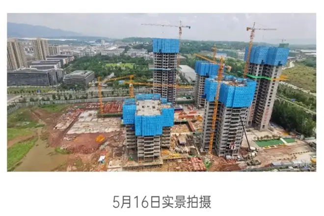 建工翰林华庭实景图